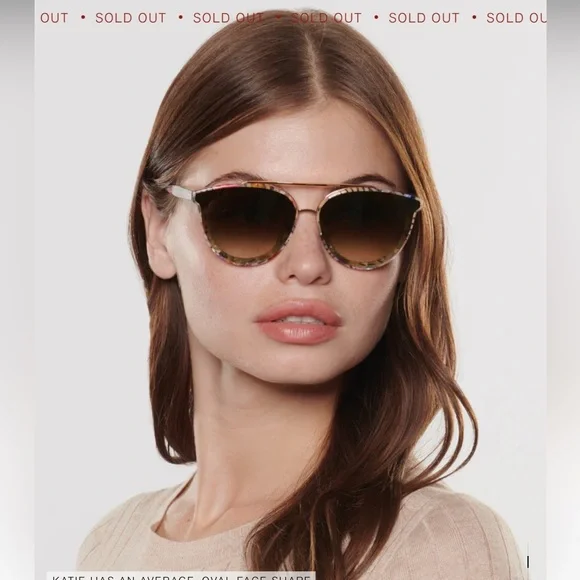 KREWE | 🦄 Clio Nylon Confetti 18k Sunglasses - Picture 3 of 4